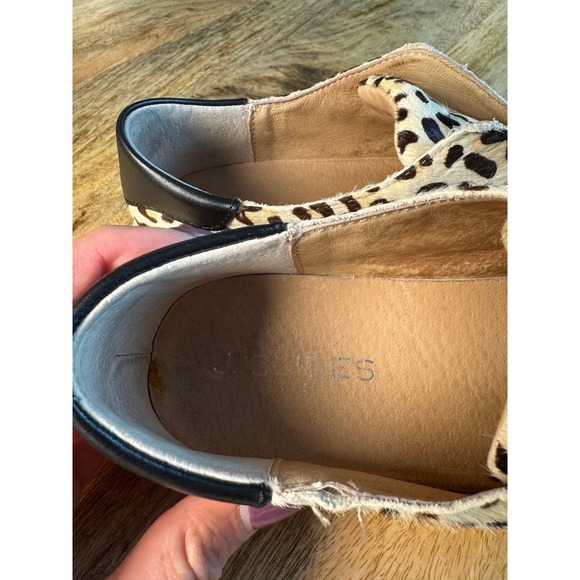 J/Slides Leopard Print leather slip on Women's shoes - Picture 10 of 10